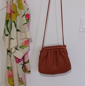 Anthropologie Woven Crossbody Bag